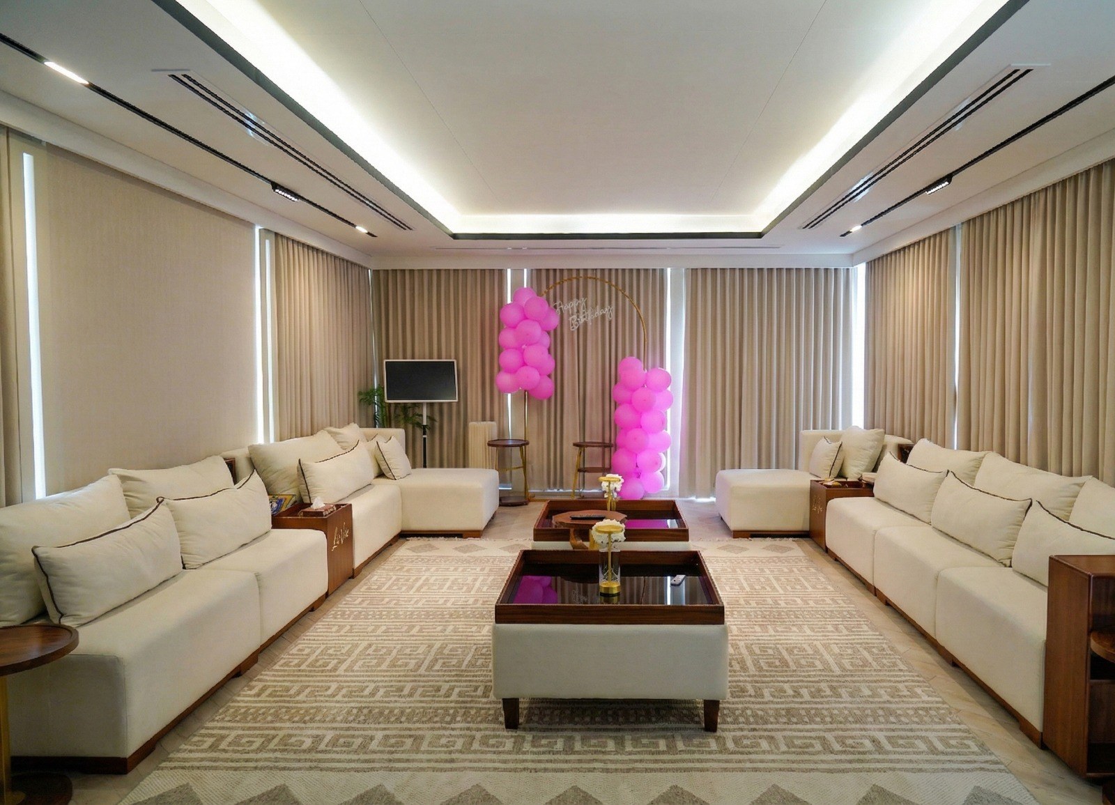 LaVie yacht's spacious lounge